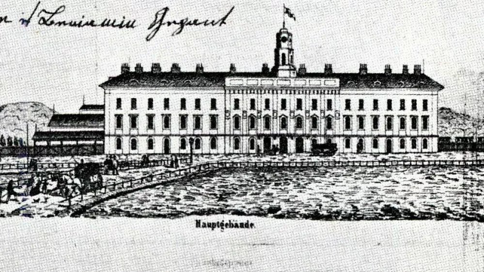 Železni&scaron;ka postaja Ljubljanapostajno poslopjegradnja, 1848