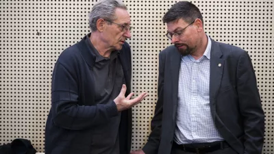 Branimir &Scaron;trukeljJakob Počivav&scaron;ek09.04.2025 Seja pogajalske komisije, na kateri se bodo sestale vladna pogajalska skupina in pogajalski skupini reprezentativnih sindikatov javnega sektorjaFOTO: Nik Erik Neubauer