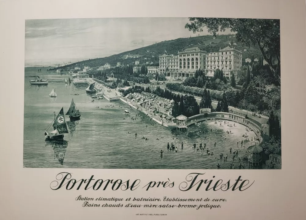 plakat turizem portorož 1913-1914 / Foto: Katja Gle&scaron;čič 