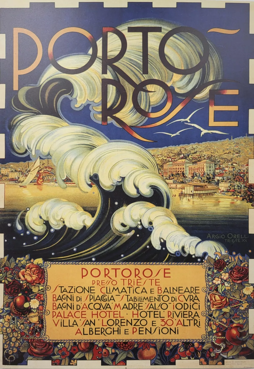 plakat turizem portorož Orell Trst / Foto: Katja Gle&scaron;čič 