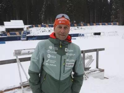 - Tomas Globočnik,Vodja panoge za biatlon,- 07.02.2025. - Trening slovenske Biatlon reprezentance.//FOTO: Bojan Velikonja