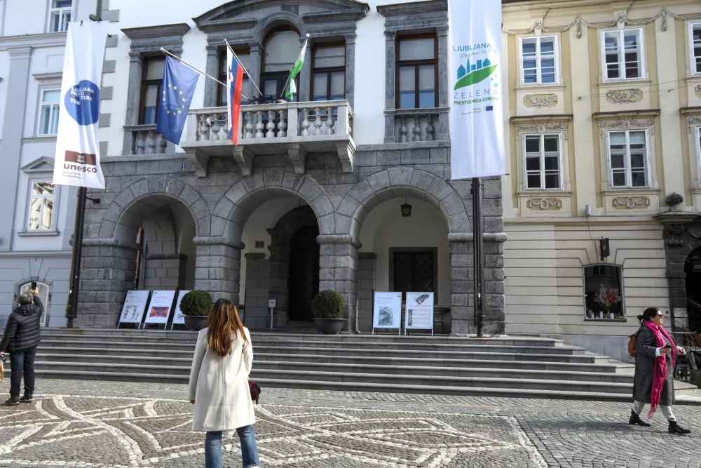 02.03.2025 - Mestna hi&scaron;a Ljubljana - magistrat - Zelena prestolnica evropeFoto: Luka Cjuha