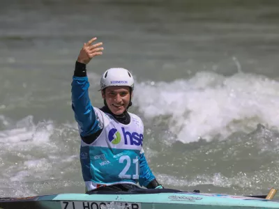 Žiga Lin Hočevar19.05.2024 - Evropsko prvenstvo Kajak Kanu na divjih vodah Tacen 2024 - FOTO: Luka Cjuha