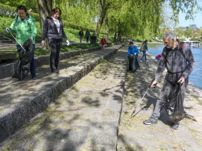 12.04.2025 - Čistilna akcija - pomlad 2025 - PD Iskra - Trnovski pristanFoto: Luka Cjuha