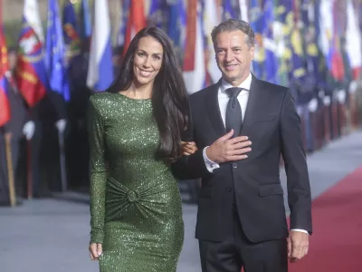 Tina Gaber, Robert Golob- 24.06.2024 - osrednja državna prireditev ob dnevu državnosti, na kateri bo slavnostna govornica predsednica republike Nata&scaron;a Pirc Musar  //FOTO: Jaka Gasar