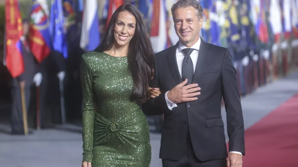 Tina Gaber, Robert Golob- 24.06.2024 - osrednja državna prireditev ob dnevu državnosti, na kateri bo slavnostna govornica predsednica republike Nata&scaron;a Pirc Musar  //FOTO: Jaka Gasar