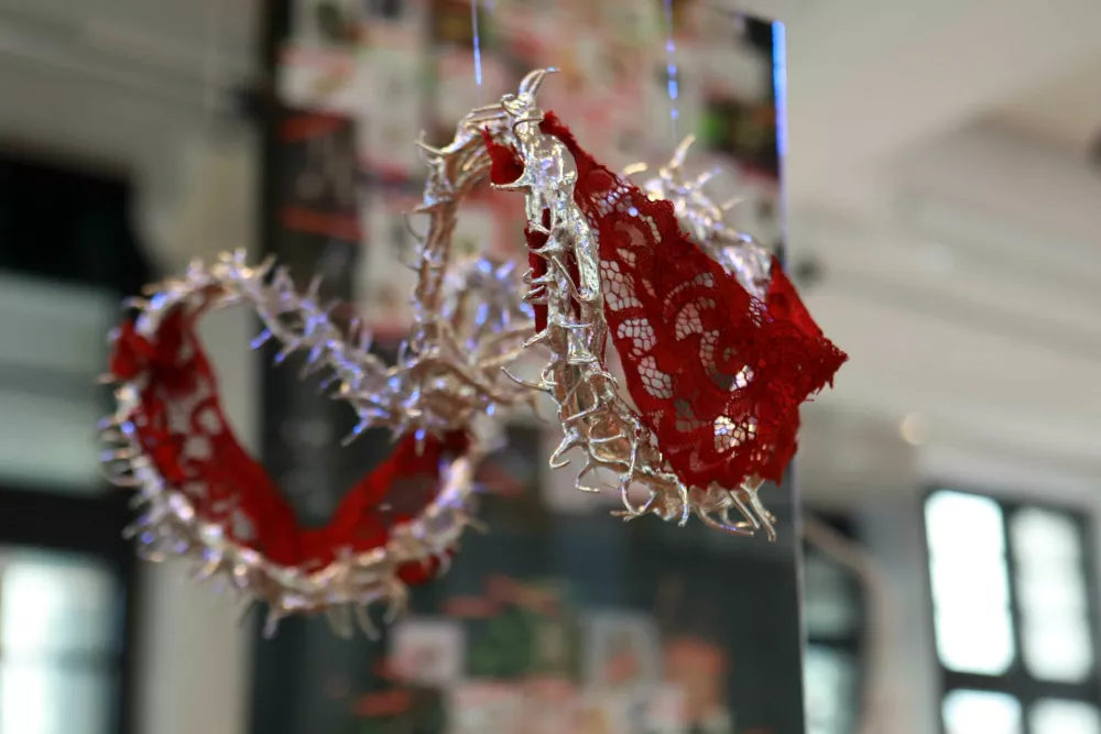 Večji kosi nakita so razstavljeni ločeno.&nbsp;Foto:&nbsp;Tomaž Skale