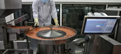 An employee works in the tablet strips making line inside a Cadila Pharmaceutical company manufacturing unit at Dholka town on the outskirts of Ahmedabad, India, April 12, 2025. REUTERS/Amit Dave