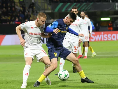 Celje - Fiorentina, Svit Se&scaron;lar 10.04.2025 - Celje nogomet//FOTO: Sa&scaron;o Bizjak / Večer