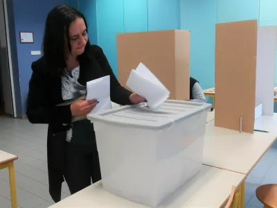 Kmetijsko gozdarska zbornica Slovenije (KGZS), volitve v svet zbornice 2024, voli&scaron;če Ljutomer. Foto: Tatjana Pihlar 