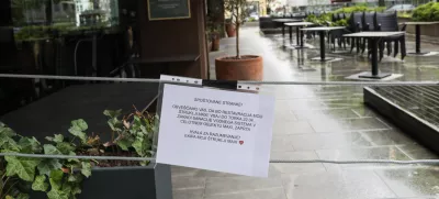 17.04. 2025. Restavraci MAXI zaprta zaradi sanacije vodovoda. Foto: Bojan Velikonja