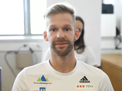 Anže Peharc - 28.07.2023 &ndash; Planinska zveza Slovenije (PZS) - članska reprezentanca v &scaron;portnem plezanju pred svetovnim prvenstvom v &Scaron;vici &ndash; &scaron;portni plezalci //FOTO: Nik Erik Neubauer