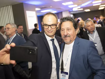 Anže Logar16.11.2024 Ustanovni kongres stranke Demokrati. FOTO: Nik Erik Neubauer