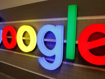 FILE PHOTO: An illuminated Google logo is seen inside an office building in Zurich, Switzerland, December 5, 2018. REUTERS/Arnd Wiegmann/File Photo
