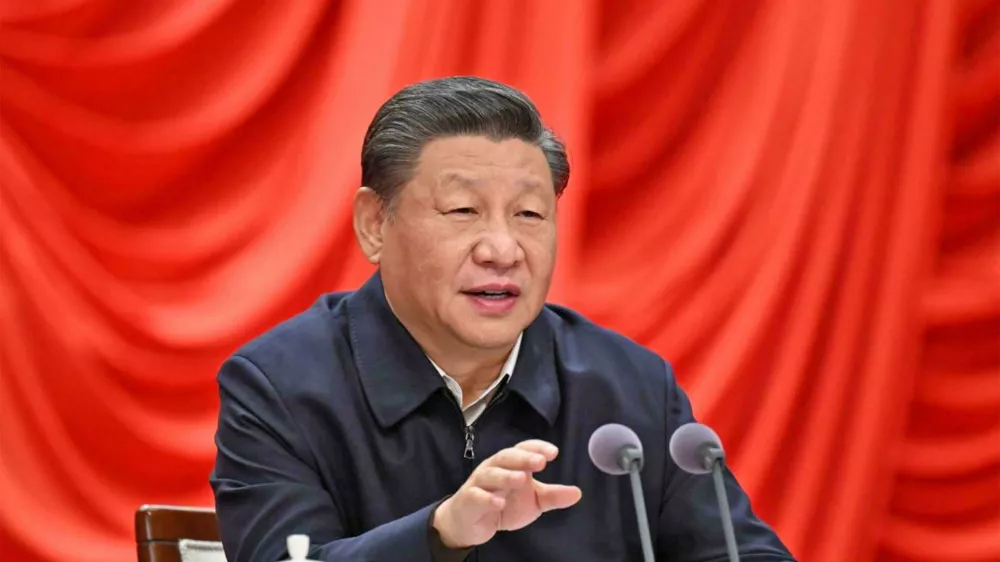2HFKAN2 XI JINPING General Secretary of the Chinese Communist Party on 11 January 2022. Photo:Li Xueren/Xinhua.