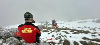 GRS Tolmin - reševanje obnemoglih planincev na Krnu