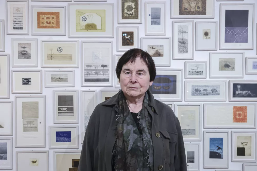 "Eden najpogostej&scaron;ih Makučevih motivov je ptica, je vzlet v &scaron;tevilnih različnih podobah. Ob razstavi na ljubljanskem gradu je o pticah tudi predaval, v ateljeju je imel izrezano ptico, ki se zdi kot senčna lutka," pove kuratorka Breda Ilich Klančinik.