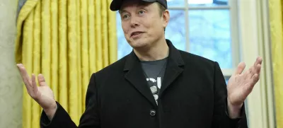 FILE - Elon Musk speaks during an event with President Donald Trump in the Oval Office at the White House, Feb. 11, 2025, in Washington. (AP Photo/Alex Brandon, File)