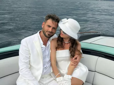 Stjepan Hauser objavil kar nekaj romantičnih fotografij s svojo partnerico Marijo Vesso. F instagram Stjepana Hauserja