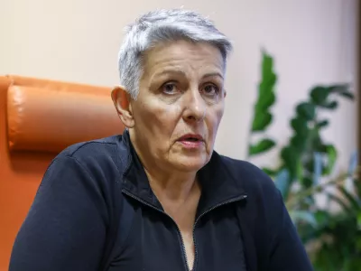 03.10.2024 - Lidija Jerkič - Univerzitetna diplomirana pravnica, predsednica ZSSS in SKEI Slovenije - sindikalistkaFOTO: Luka Cjuha