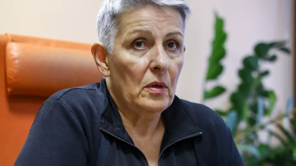 03.10.2024 - Lidija Jerkič - Univerzitetna diplomirana pravnica, predsednica ZSSS in SKEI Slovenije - sindikalistkaFOTO: Luka Cjuha