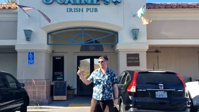 Colm Dalton v irskem pubu v Talinu. 