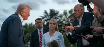 04 May 2025, US, Washington, D.C: US President Donald Trump speaks to the media at the White House. Photo: Andrew Leyden/ZUMA Press Wire/dpa / Foto: Andrew Leyden