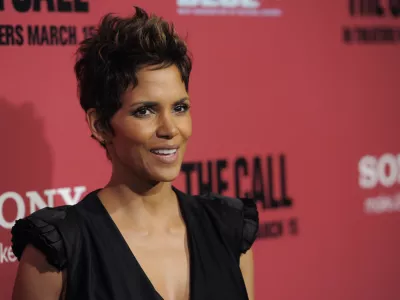 Halle Berry, a cast member in "The Call," poses at the world premiere of the film at the Arclight Hollywood on Tuesday, March 5, 2013 in Los Angeles. (Photo by Chris Pizzello/Invision/AP)