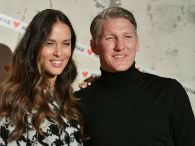 14 January 2020, Berlin: Bastian Schweinsteiger, national soccer player, and his wife Ana Ivanovic at a customer event of the label Brax in the building "Fabrik 23". They are brand ambassadors for the fashion company Brax. Photo: Jens Kalaene/dpa-Zentralbild/dpa,Image: 493232700, License: Rights-managed, Restrictions: GERMANY OUT, Model Release: noFoto: Profimedia