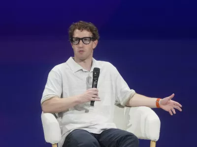 Meta Founder and CEO Mark Zuckerberg speaks at LlamaCon 2025, an AI developer conference, in Menlo Park, Calif., Tuesday, April 29, 2025. (AP Photo/Jeff Chiu)
