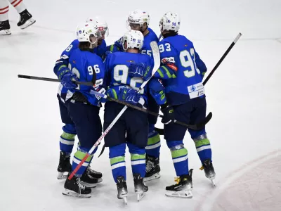 - 10.04.2024 &ndash; Prijateljska tekma v hokeju na ledu, Slovenija: Avstrija, Hala Tivoli, Ljubljana.//FOTO: Nik Erik Neubauer 