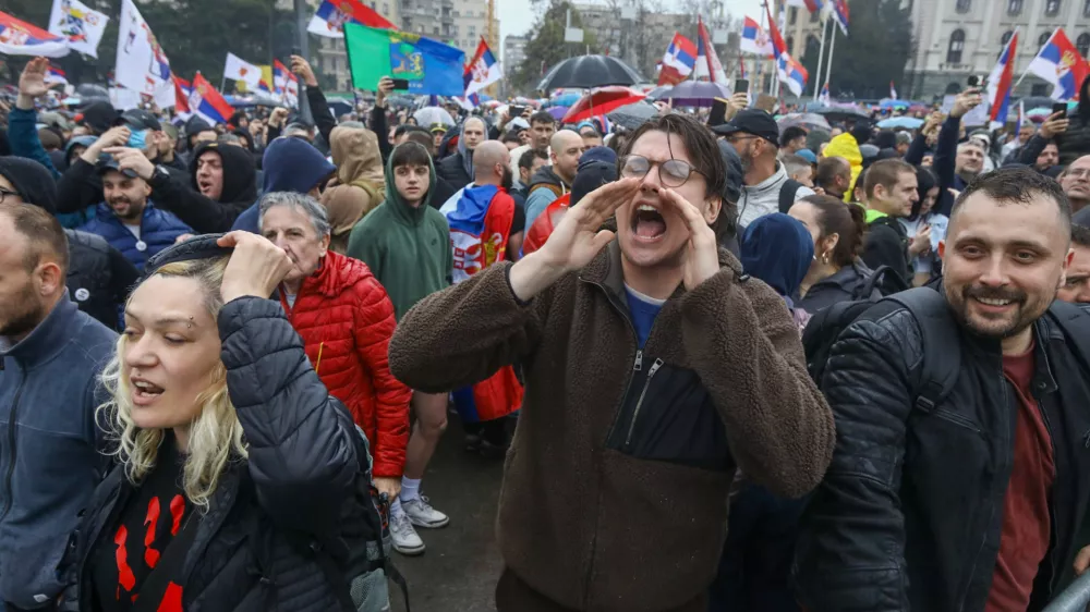 15.3.2025 - Beograd - Srbija - &scaron;tudentski protest veliki sobotni shodFoto: Luka Cjuha