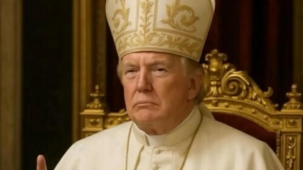 Donald Trump kot papež, umetna inteligenca