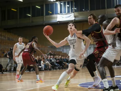 Ljubljana.Finale 2. tekme kosarkaske lige Aba 2: Ilirija - Bosna.