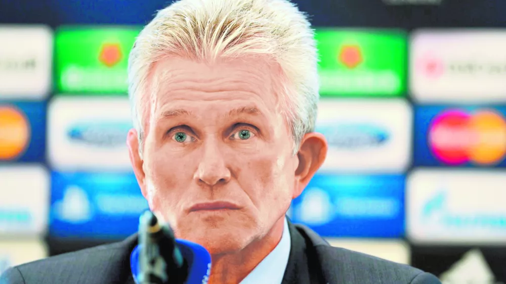 Bayern Munich coach Jupp Heynckes meets the media ahead of Wednesday's Champions League, round of eight, return-leg soccer match against Juventus, in Turin, Italy, Tuesday, April 9, 2013. (AP Photo/Massimo Pinca)