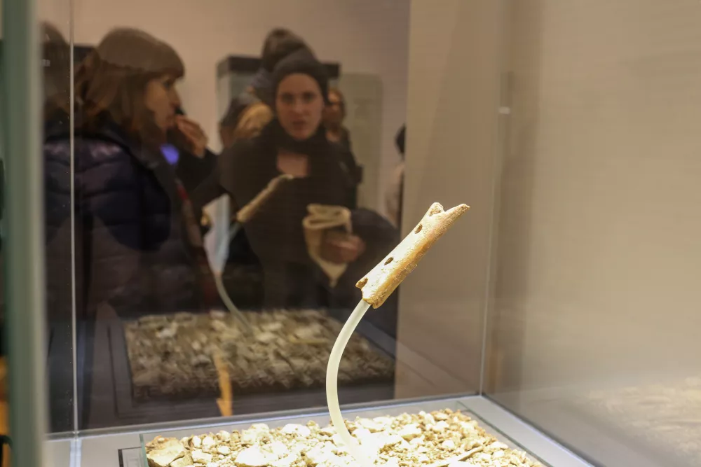 Originalno pi&scaron;čal si je mogoče ogledati v Narodnem muzeju Slovenije. Foto: Bojan Velikonja