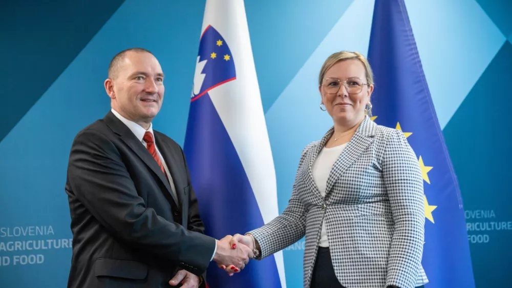 Jože Podgor&scaron;ek, KGZS, Mateja Čalu&scaron;ić, ministrica za kmetijstvo, gozdarstvo in prehrano. Foto: MKGP