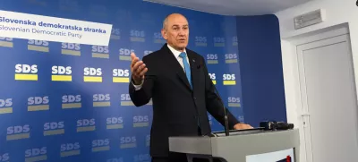 - 11.05.2025. Referendum 2025, Janez Janša, SDS, izjava. Foto: Bojan Velikonja i