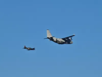 Letalo Spartan na letali&scaron;ču Cerklje ob Krki