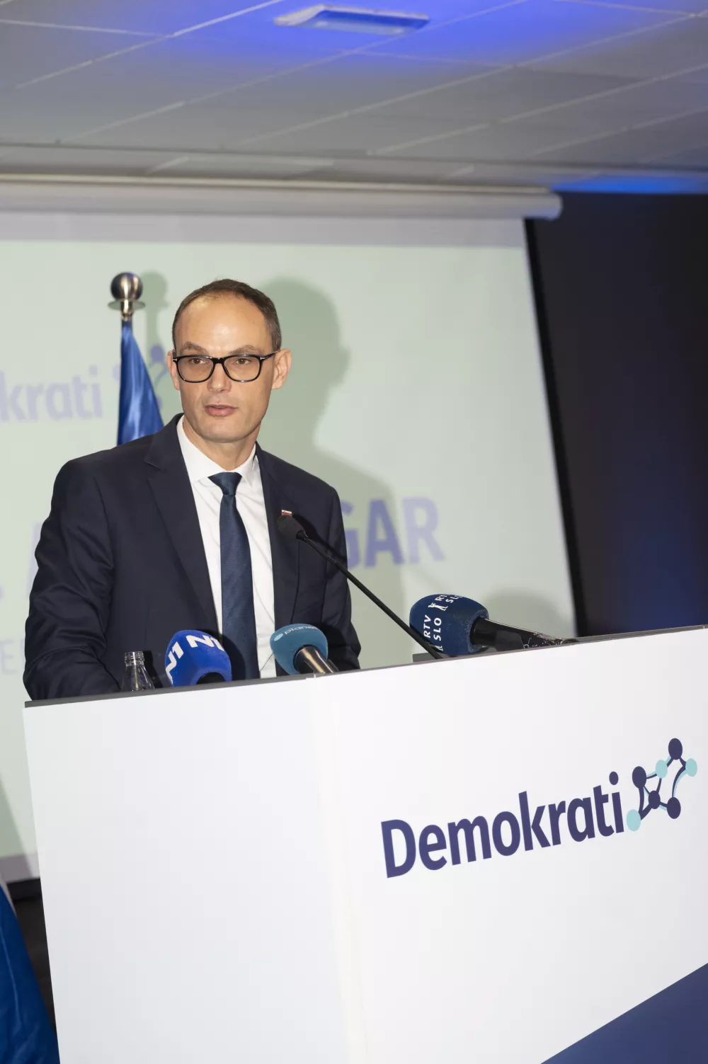 Anže Logar16.11.2024 Ustanovni kongres stranke Demokrati. FOTO: Nik Erik Neubauer