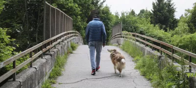 - 12.05. 2025 - nadvoz za pešce čez obvoznico v Kosezah - Ledarska ulica//FOTO: Jaka Gasar