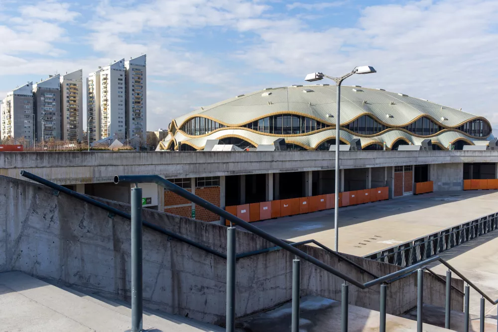 - 20.02.2017 - &Scaron;portni park Stožice - nedokončan trgovski center - kompleks - stavba - //FOTO: Matjaž Ru&scaron;t