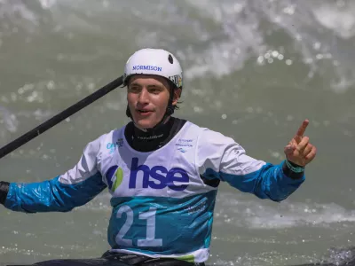 Žiga Lin Hočevar19.05.2024 - Evropsko prvenstvo Kajak Kanu na divjih vodah Tacen 2024 - FOTO: Luka Cjuha