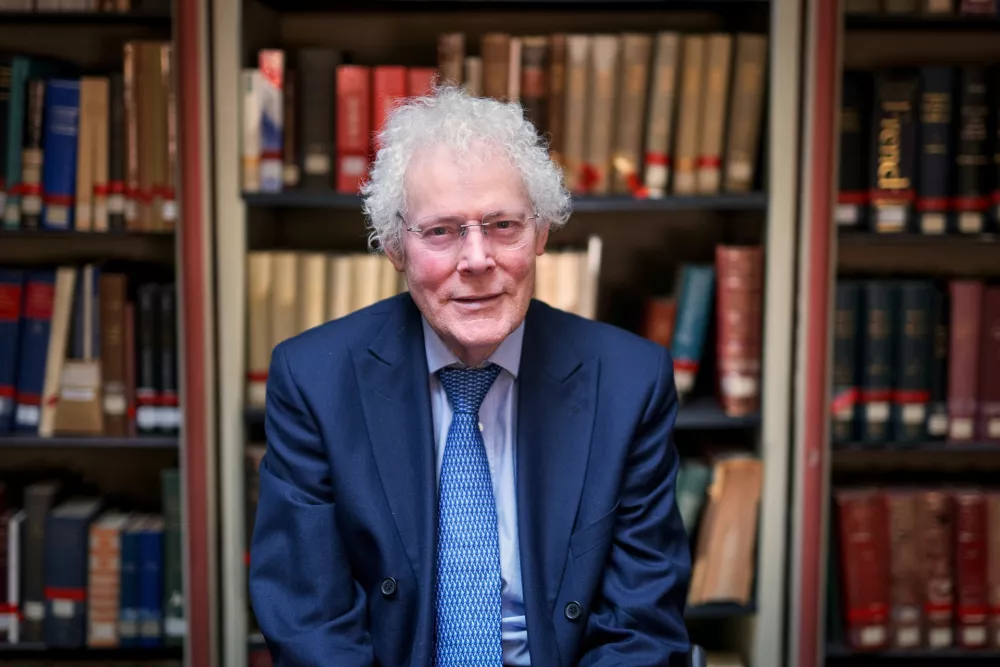 This undated photo provided by King's College London shows David Carpenter, a professor of medieval history at King's College London. (King's College London via AP)