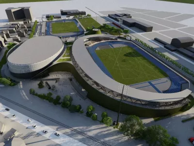 Atletski center Ljubljana - prenova stadiona ŽAK - atletski stadion v &Scaron;i&scaron;ki