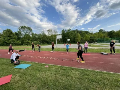 Te dni so v &scaron;kofjelo&scaron;kem zavodu za &scaron;port za odrasle pripravili tudi poseben program brezplačne vadbe v naravi.
Foto: Zavod za &scaron;port &Scaron;kofja Loka