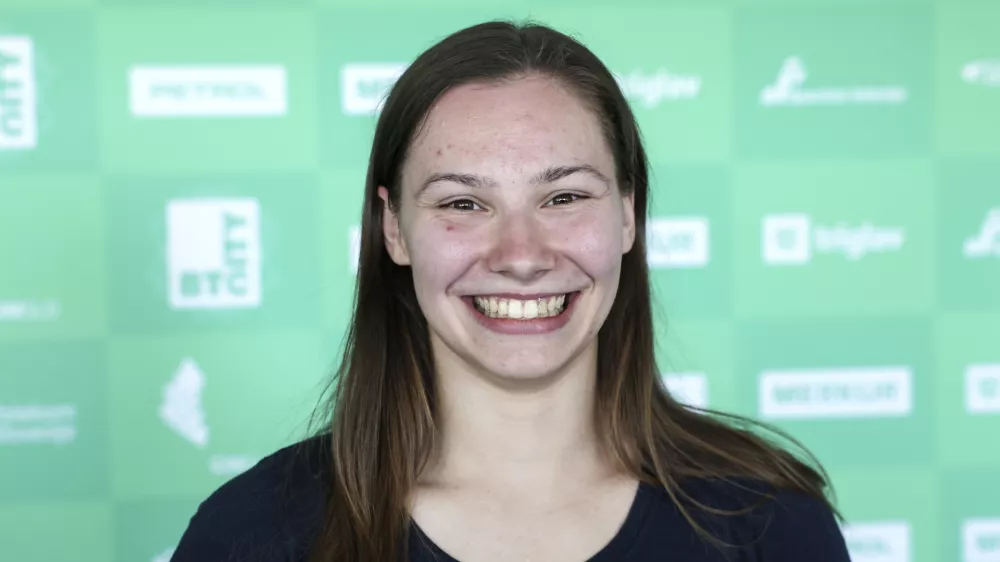 Lucija Hribar- 15.04.2024 - novinarska konferenca pred evropskim prvenstvom v &scaron;portni gimnastiki //FOTO: Jaka Gasar