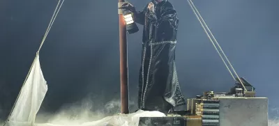 JJ from Austria performs the song "Wasted Love" during the Grand Final of the 69th Eurovision Song Contest, in Basel, Switzerland, Saturday, May 17, 2025. (AP Photo/Martin Meissner)