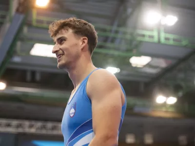 Koper.Svetovni izziv v sportni gimnastiki.Telovadec Beno Kunst.