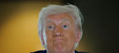 U.S. President Donald Trump reacts as he visits the Abrahamic Family House during his visit in Abu Dhabi, United Arab Emirates, May 16, 2025. REUTERS/Brian Snyder